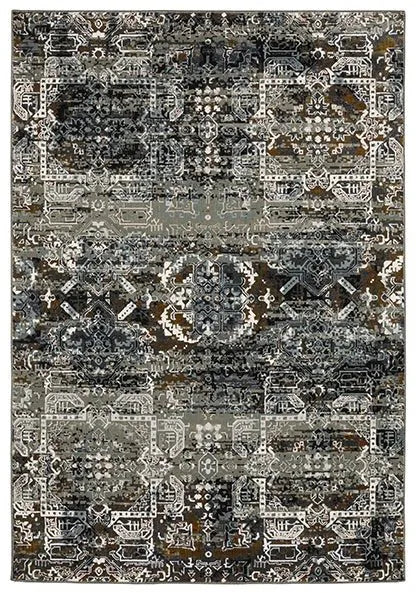 Gemini 2060V Charcoal/Multi Rug - Rug & Home