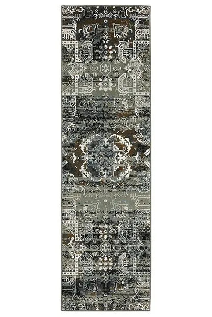 Gemini 2060V Charcoal/Multi Rug - Rug & Home