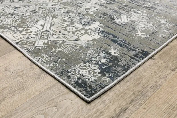 Gemini 2H Silver/Grey Rug - Rug & Home