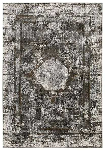 Gemini 90O Silver/Charcoal Rug