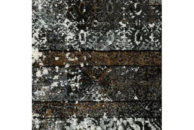 Gemini 90O Silver/Charcoal Rug