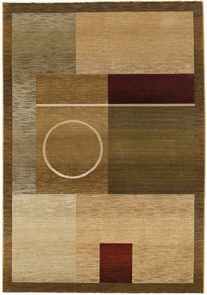 Generations 1987G Green/ Brown Rug - Rug & Home