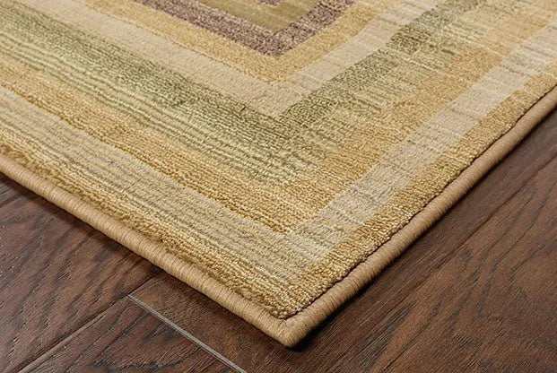 Generations 281J Beige/ Green Rug - Rug & Home