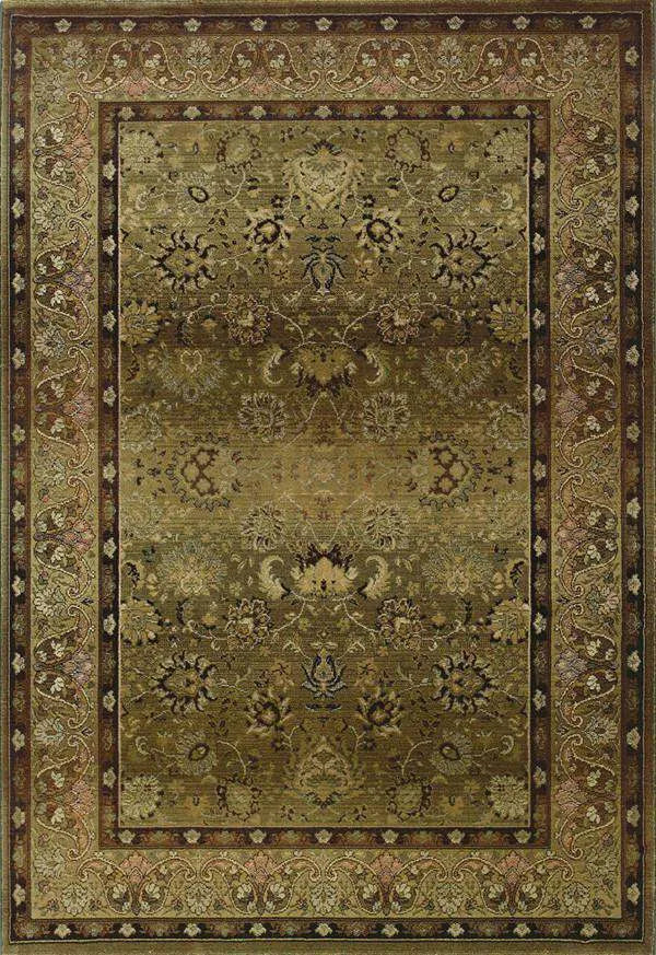 Generations 3434J Beige/ Green Rug - Rug & Home