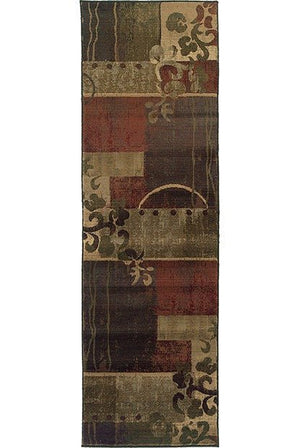 Generations 8007A Green/ Red Rug - Rug & Home