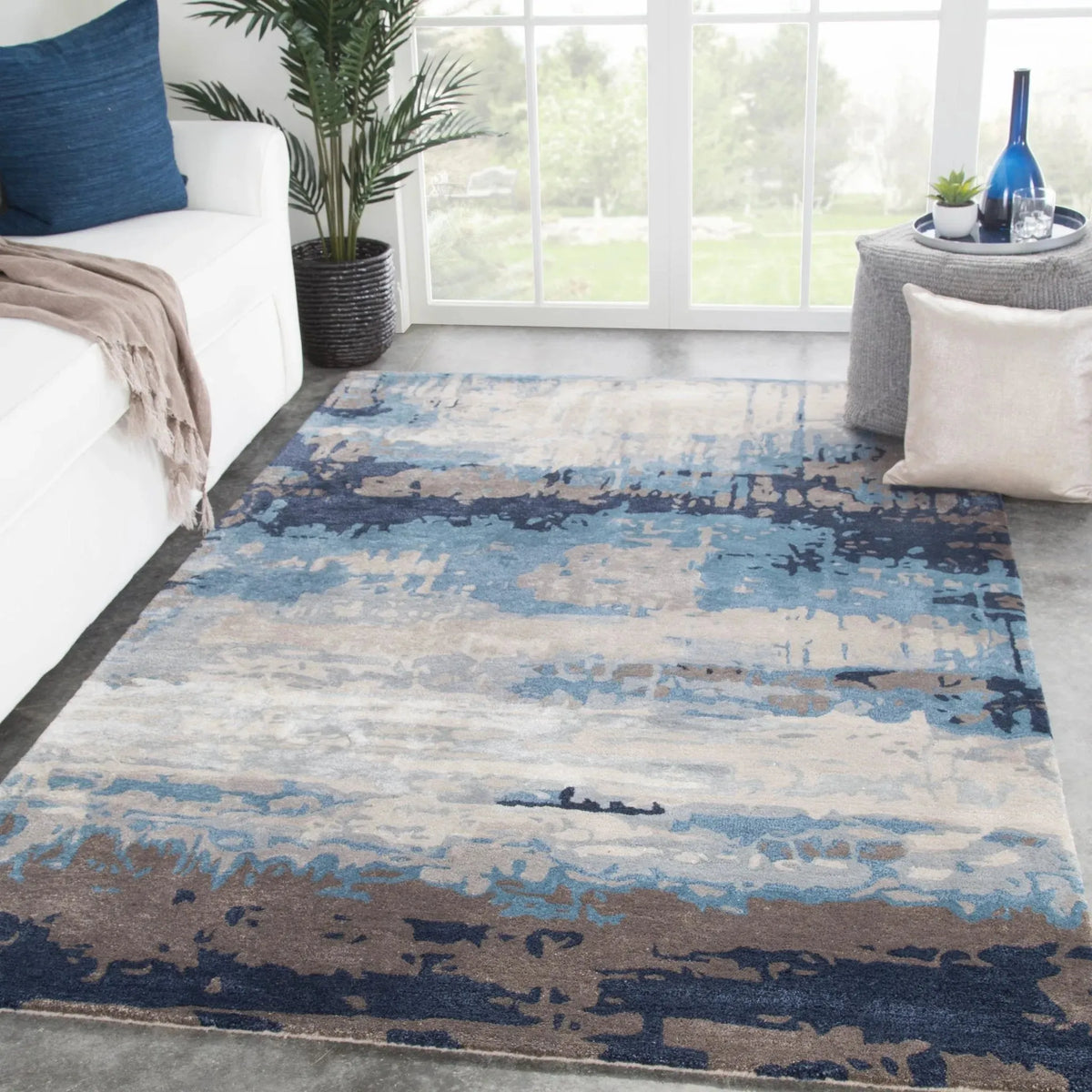 Genesis Ges18 Benna Blue/Gray Rug