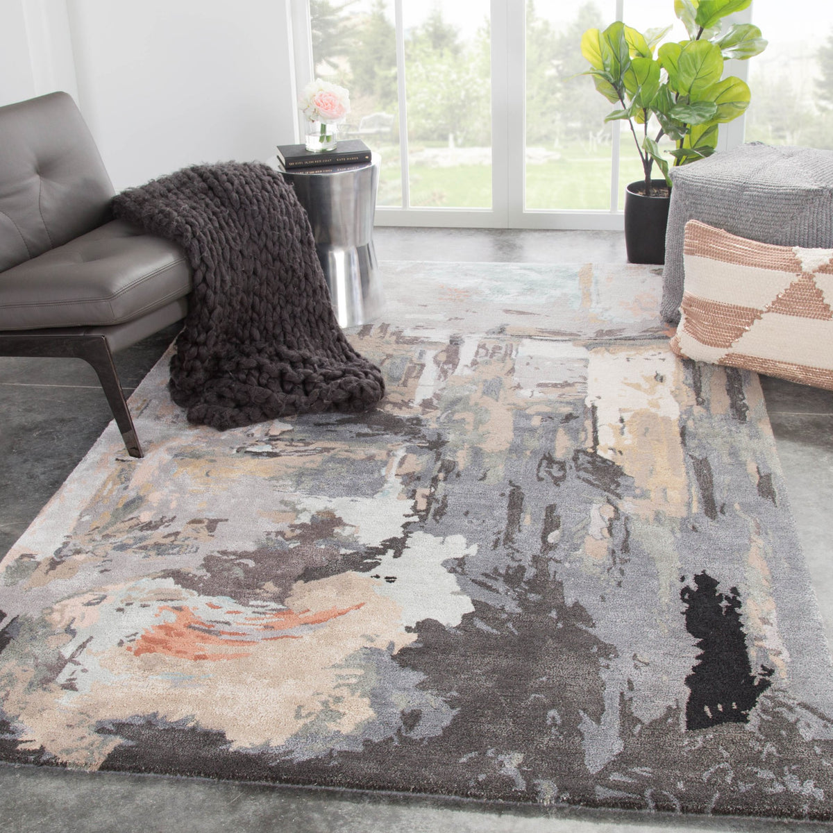 Genesis Ges25 Luella Gray/Blush Rug - Rug & Home