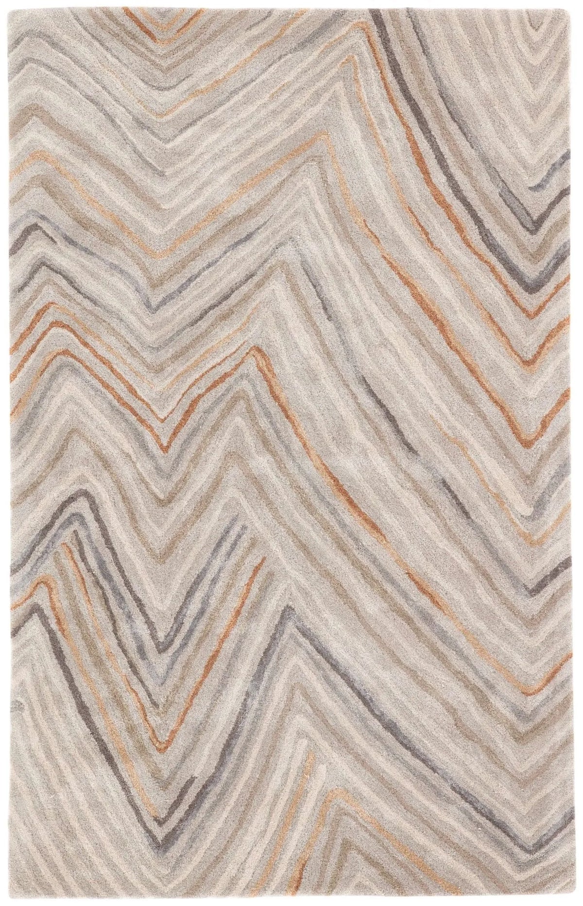 Genesis GES29 Sadie Feather Gray/Tannin Rug - Rug & Home