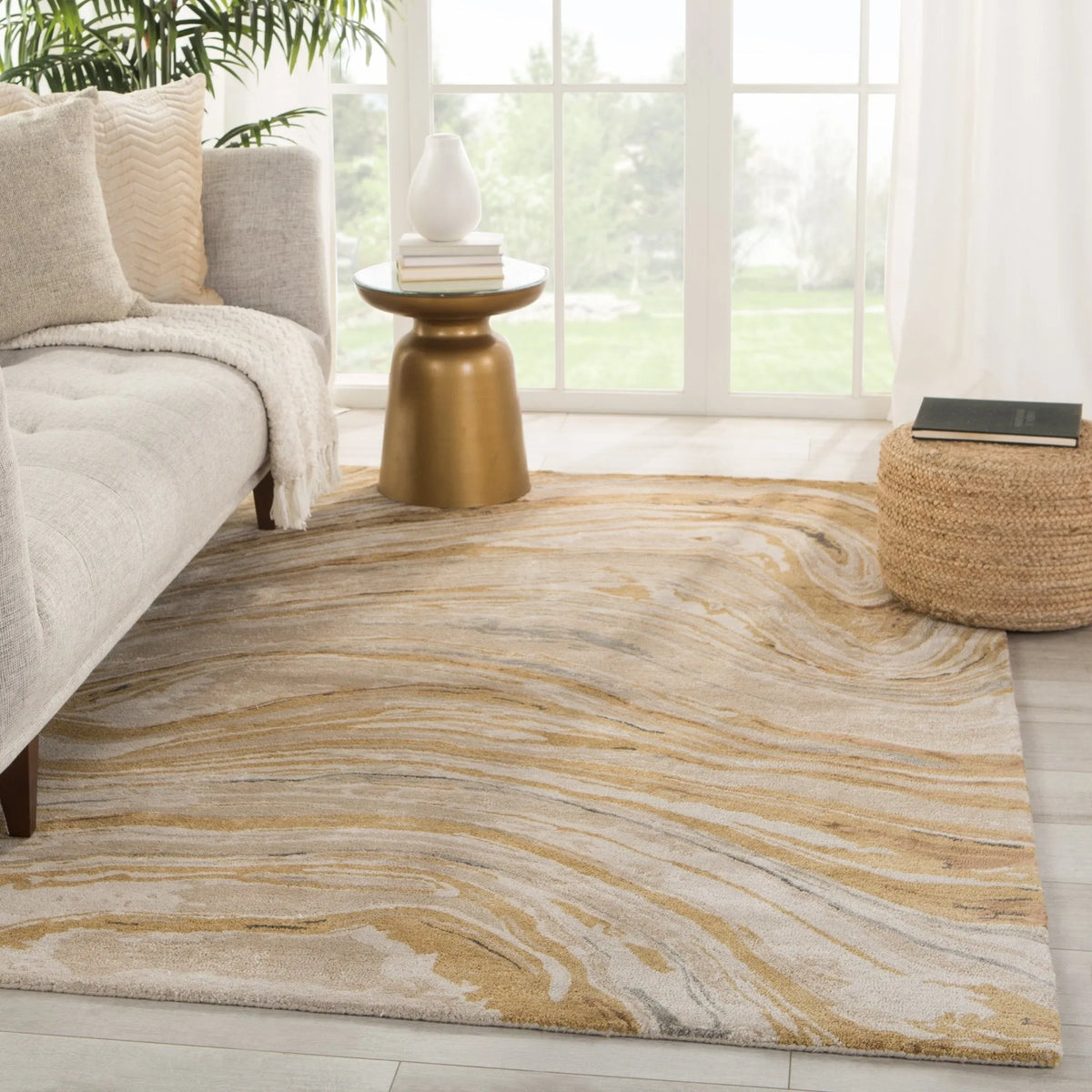 Genesis Ges36 Atha Gold/Beige Rug - Rug & Home