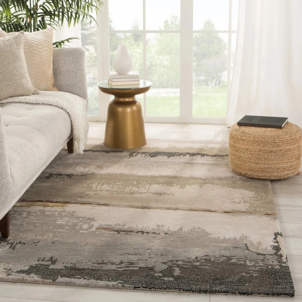 Genesis Ges38 Juna Black/Taupe Rug