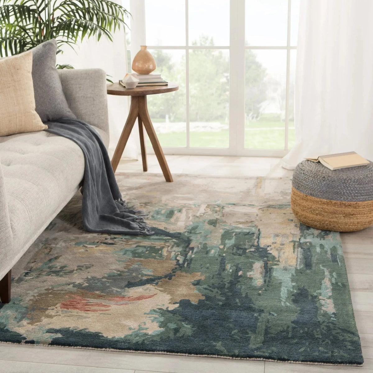 Genesis Ges46 Luella Teal/Gray Rug