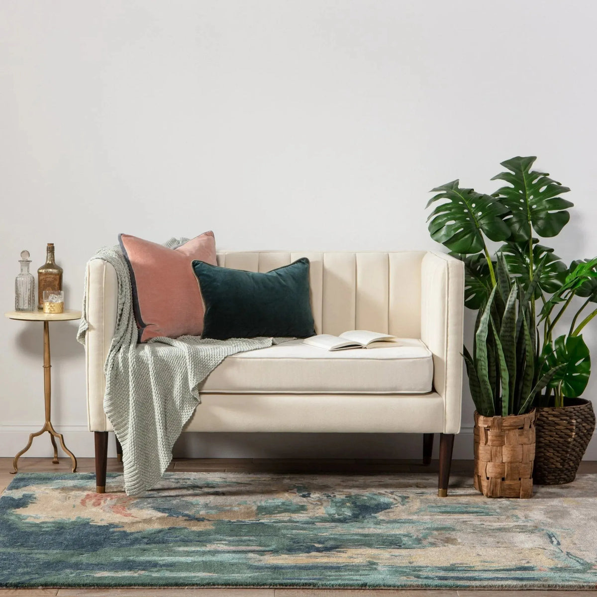 Genesis Ges46 Luella Teal/Gray Rug