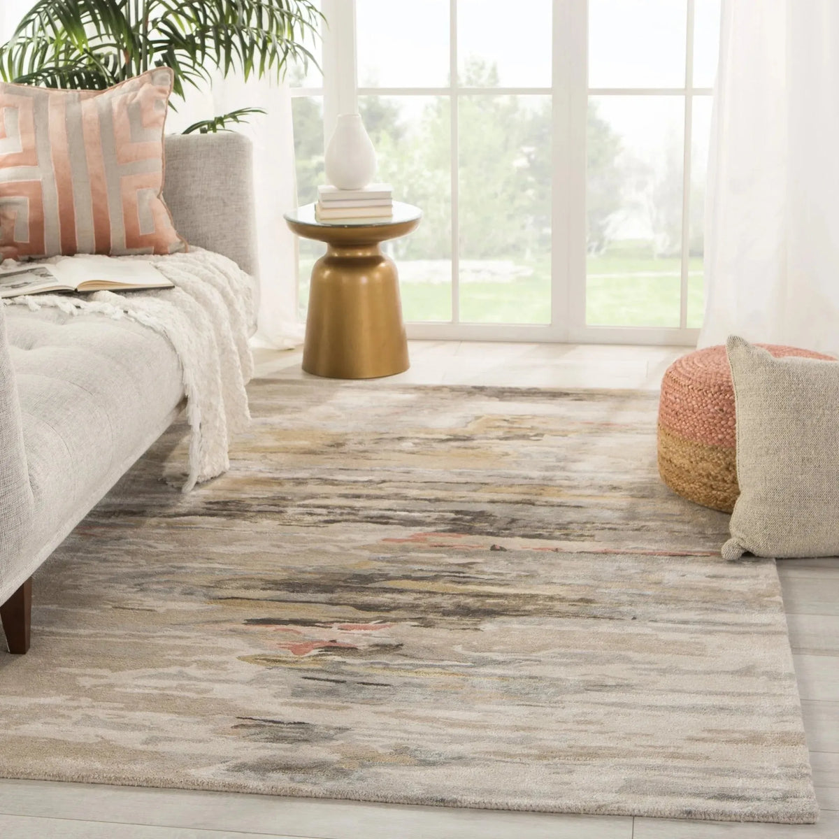 Genesis Ges48 Ryenn Taupe/Blush Rug