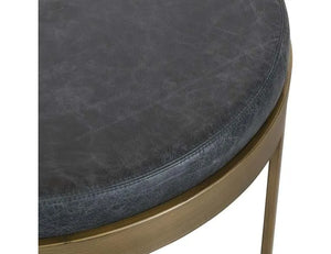 Geneva 34" Round Coffee Table Black - Rug & Home