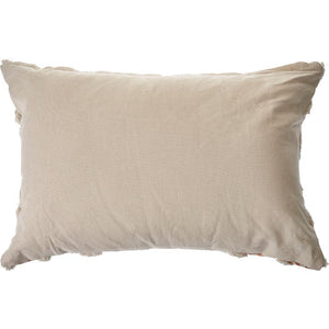 Geometric Burnt Orange and Cream LR07440 Throw Pillow - Rug & Home