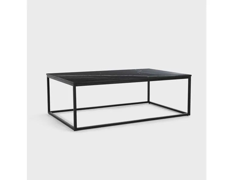 Georgia 48" Coffee Table Black - Rug & Home