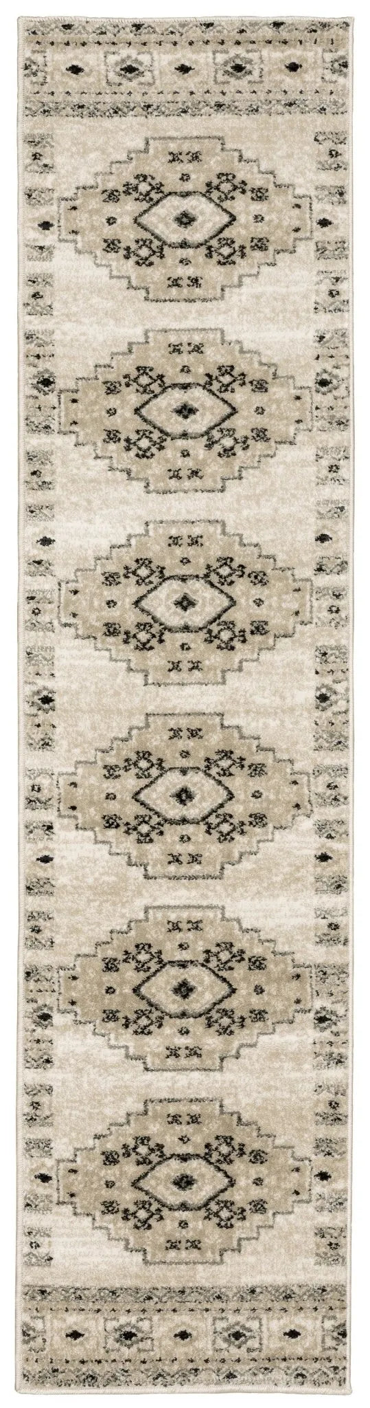 Georgia 643A Ivory/Grey Rug - Rug & Home