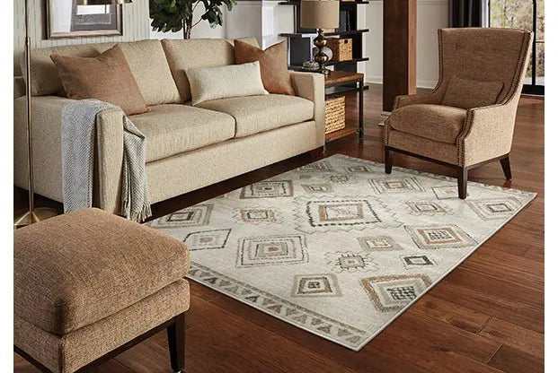 Georgia 660B Ivory/Orange Rug - Rug & Home