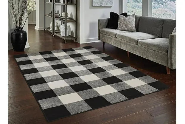 Georgia 678D Black/Ivory Rug