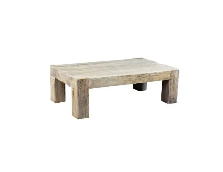 Giza Coffee Table Bleached White - Rug & Home