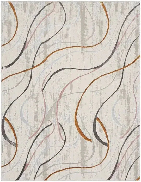 Glitz GLZ01 Ivory/Multi Rug