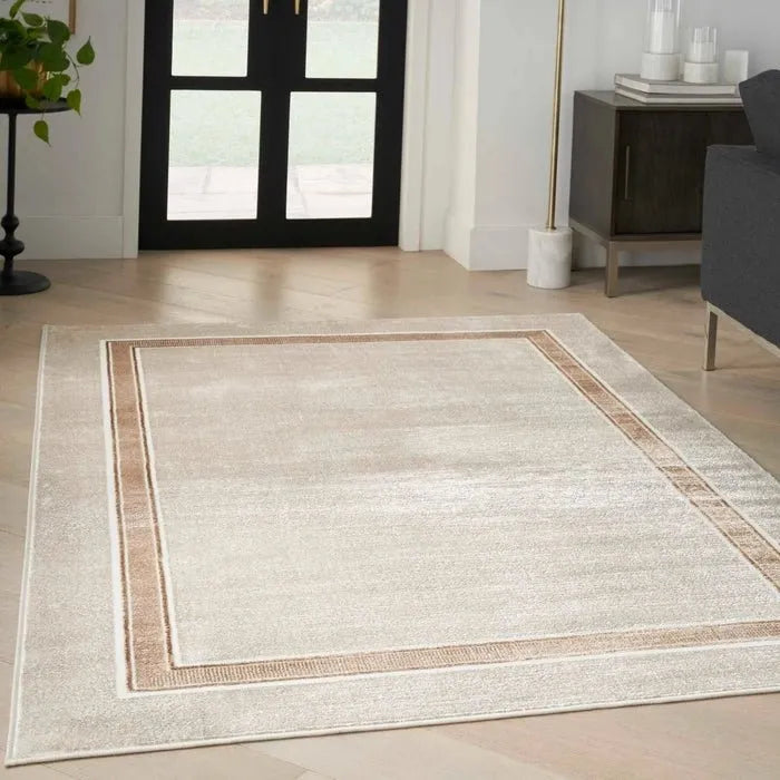 Glitz GLZ08 Ivory/Cream Rug - Rug & Home