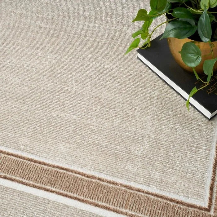 Glitz GLZ08 Ivory/Cream Rug - Rug & Home