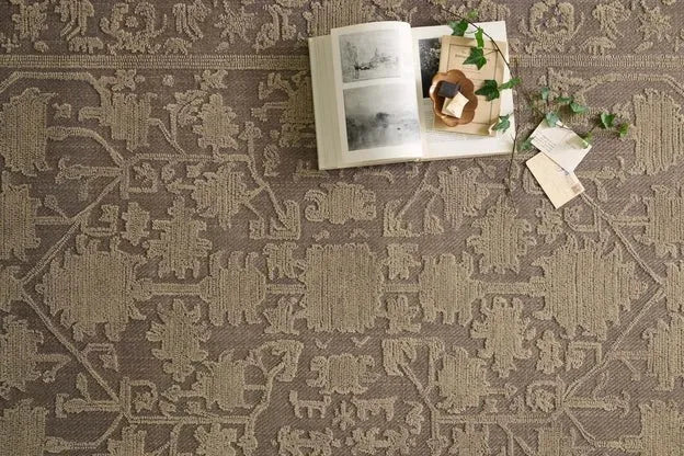 Gloria GLO-01 Bark/Khaki Rug - Rug & Home