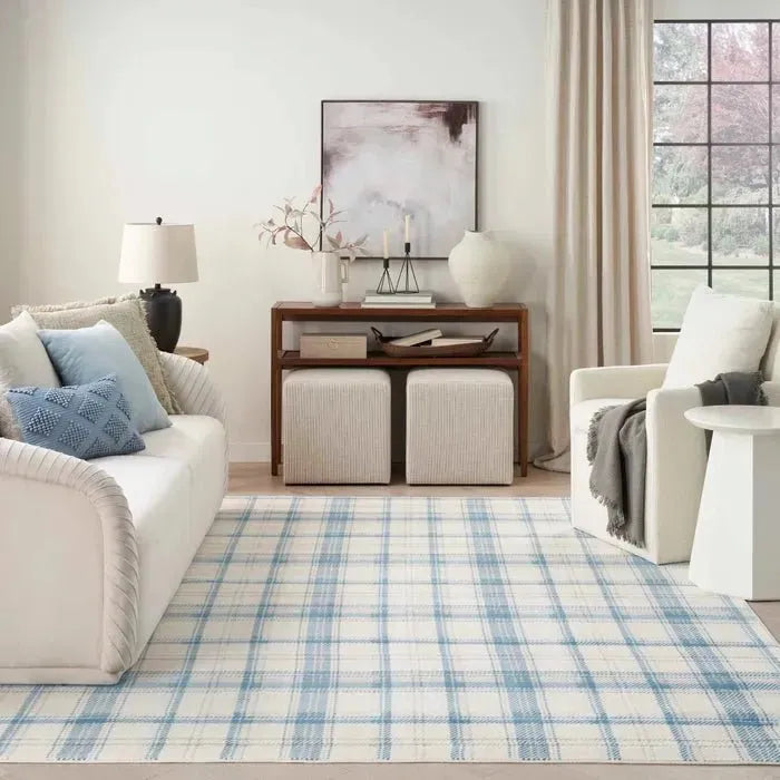 Grafix GRF03 Ivory/Blue Area Rug