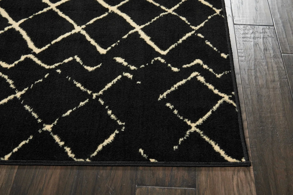 Grafix Grf04 Black Rug - Rug & Home