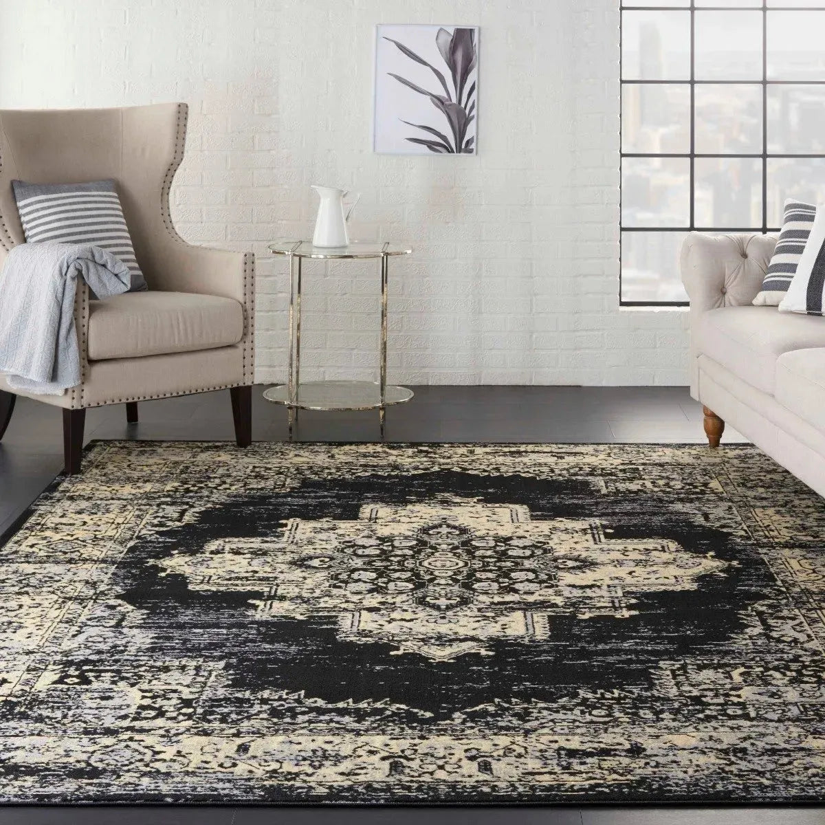 Grafix Grf14 Black Rug
