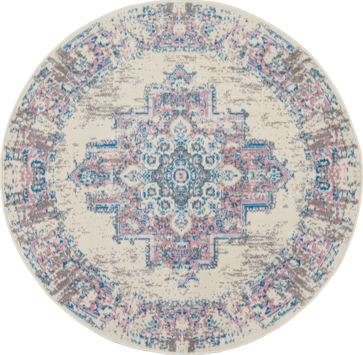 Grafix Grf14 Ivory Pink Rug - Rug & Home