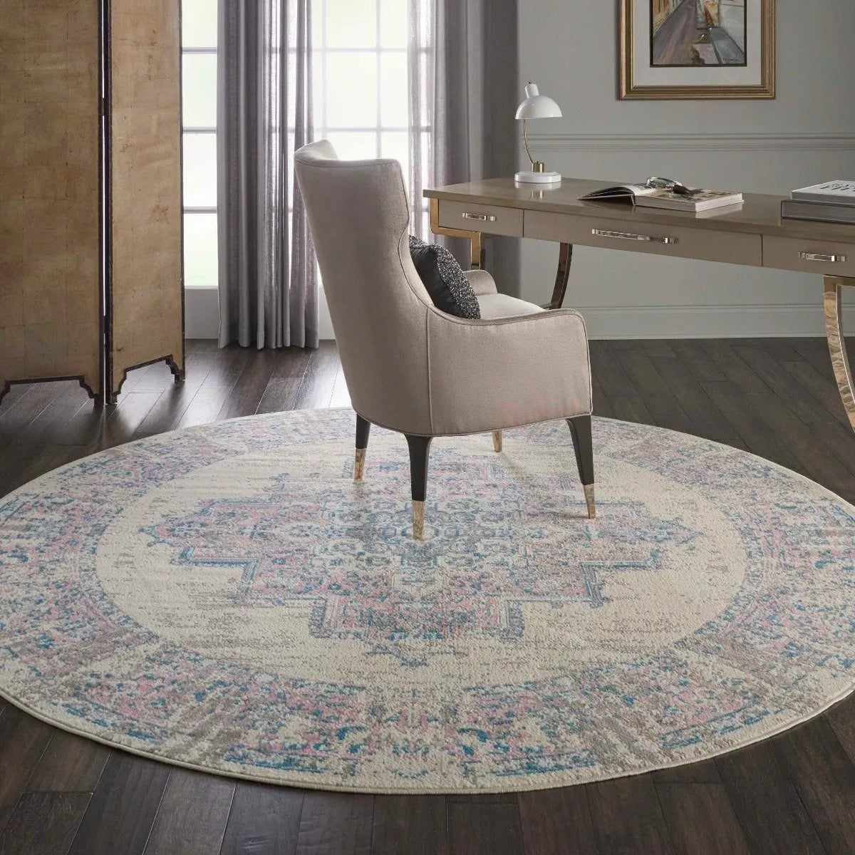 Grafix Grf14 Ivory Pink Rug - Rug & Home