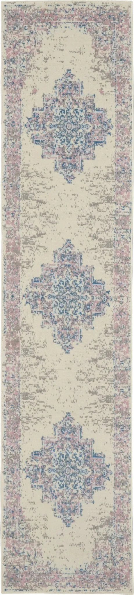 Grafix Grf14 Ivory Pink Rug - Rug & Home