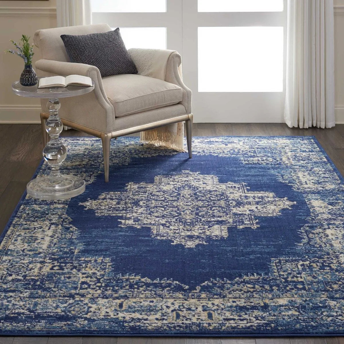 Grafix Grf14 Navy Blue Rug - Rug & Home