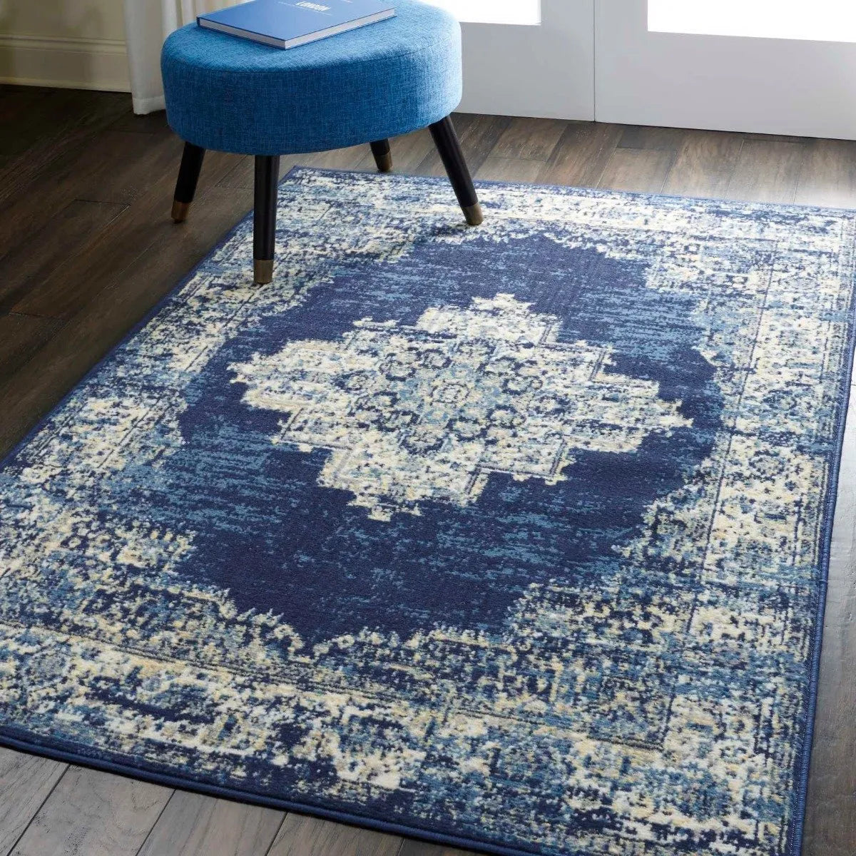 Grafix Grf14 Navy Blue Rug - Rug & Home