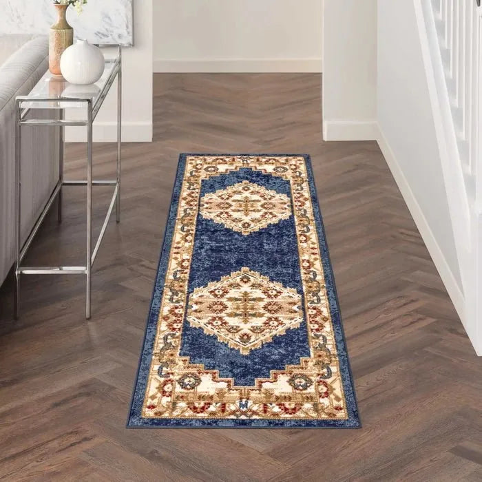 Grafix GRF43 Navy/Gold Area Rug - Rug & Home