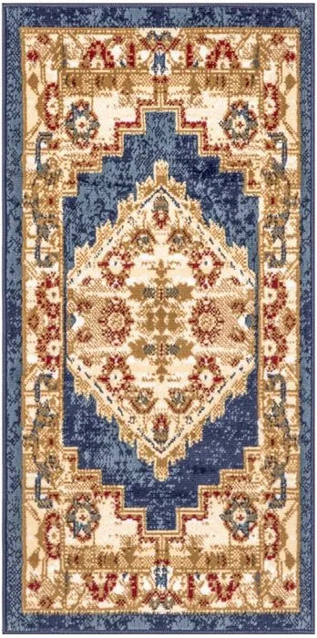 Grafix GRF43 Navy/Gold Area Rug - Rug & Home