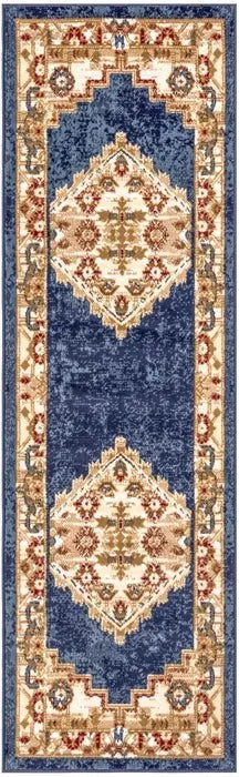 Grafix GRF43 Navy/Gold Area Rug - Rug & Home