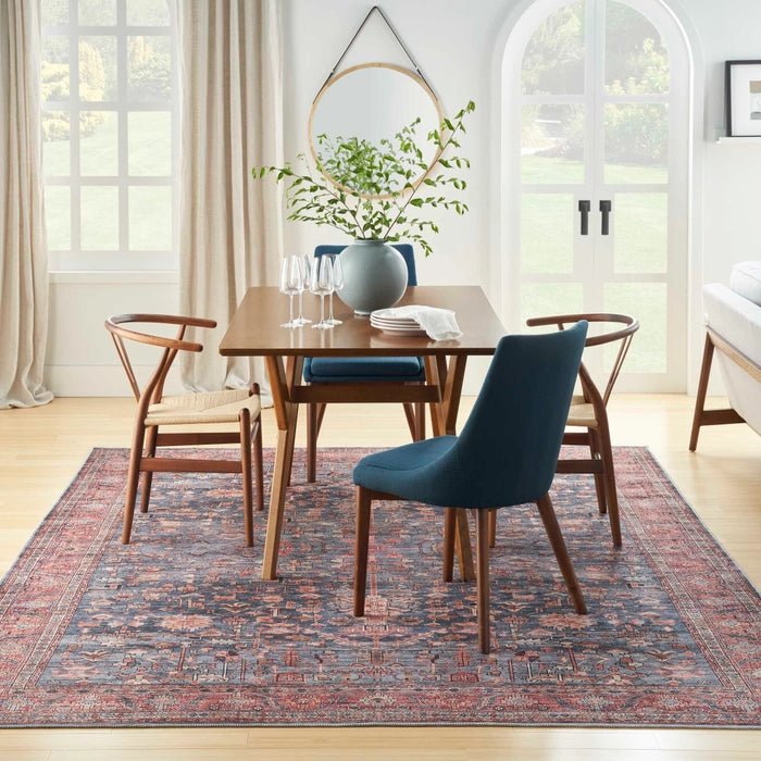 Grand Washables GRW02 Navy/Brick Rug - Rug & Home