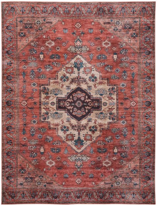 Grand Washables GRW03 Rust/Multicolor Rug - Rug & Home