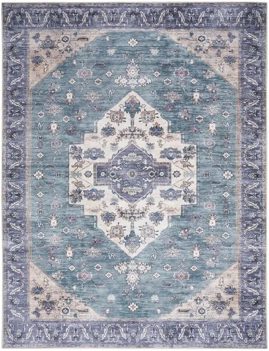 Grand Washables GRW03 Teal/Blue Rug - Rug & Home