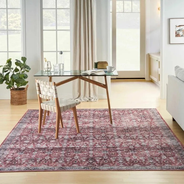 Grand Washables GRW06 Brick/Ivory Rug - Rug & Home