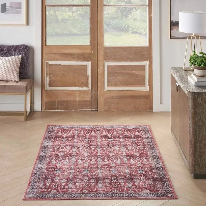 Grand Washables GRW06 Brick/Ivory Rug - Rug & Home