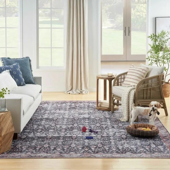 Grand Washables GRW06 Navy/Ivory Rug - Rug & Home