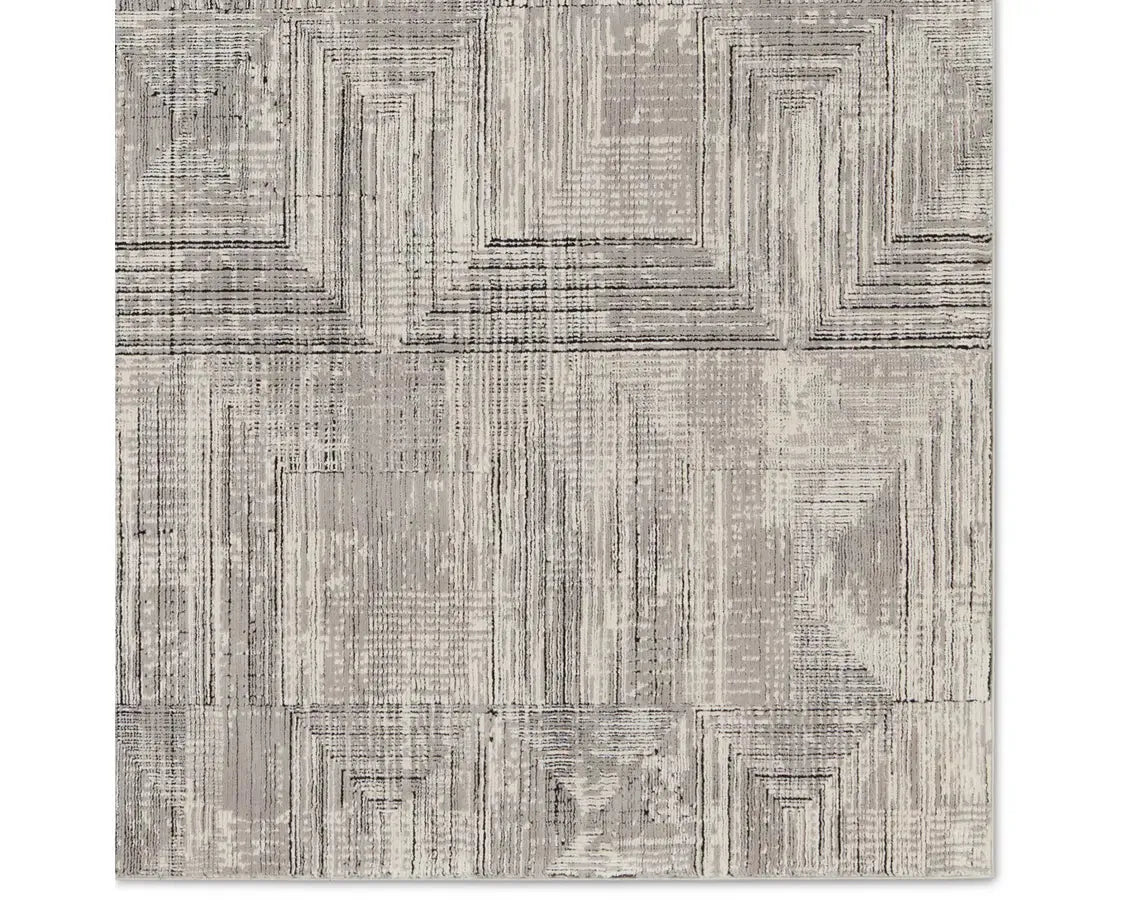 Graphite GRA03 Grey/Black Rug - Rug & Home