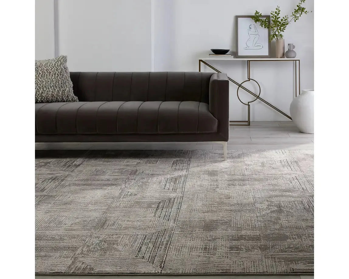 Graphite GRA03 Grey/Black Rug - Rug & Home