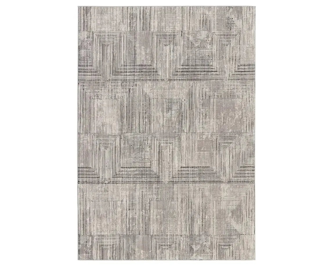 Graphite GRA03 Grey/Black Rug - Rug & Home