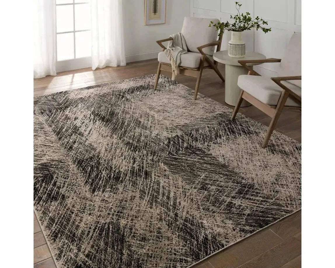 Graphite GRA04 Taupe/Black Rug