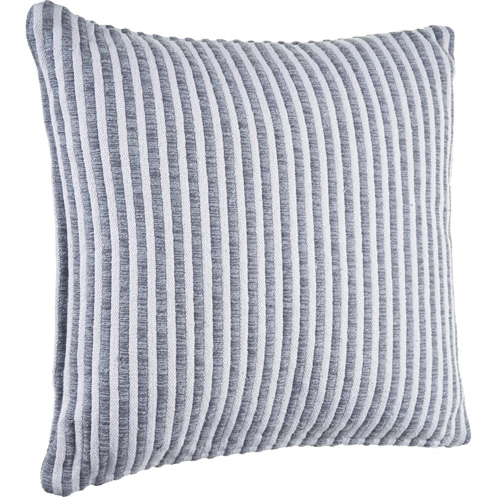 Gray and Cream Striped LR04651 Throw Pillow - Rug & Home